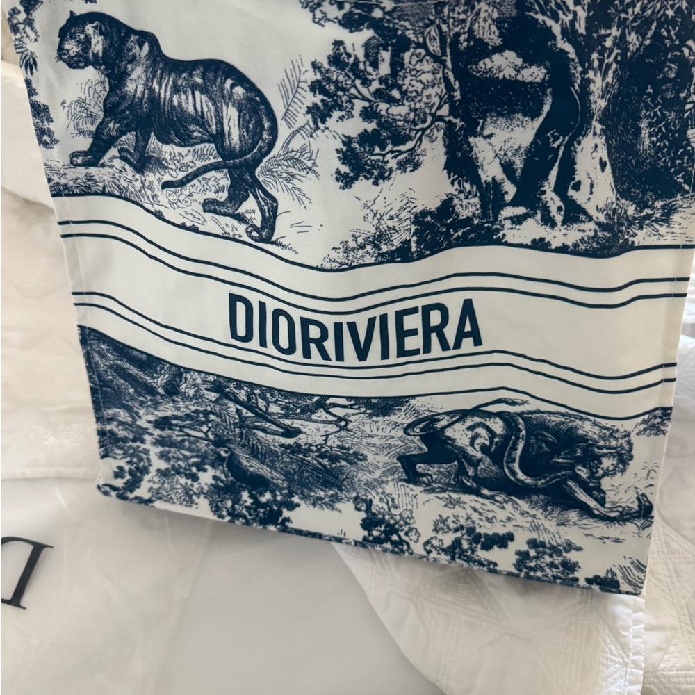 Dioriviera Blue and White Tote